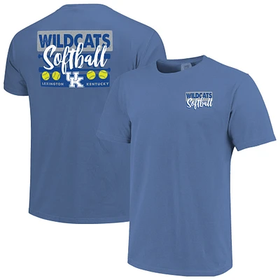 Unisex Royal Kentucky Wildcats Gritty Softball Bats Comfort Colors T-Shirt