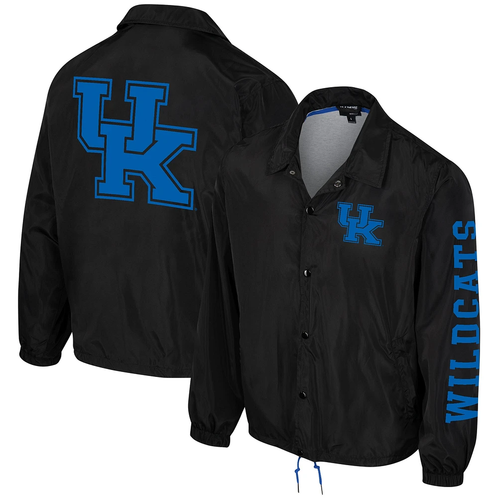 Veste unisexe The Wild Collective noire Kentucky Wildcats Coaches Full-Snap