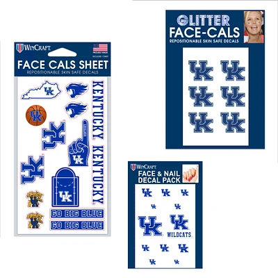 Ensemble de tatouages ​​sans eau WinCraft Kentucky Wildcats 4" x 7"