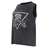 Women's Concepts Sport  Charcoal Kentucky Wildcats Distressed Market French Terry Tank Top