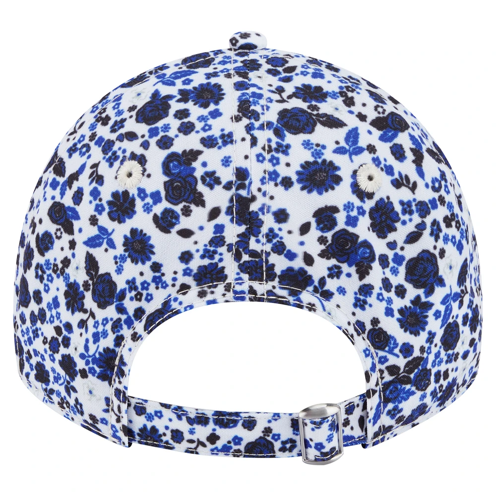 Casquette ajustable New Era blanche Kentucky Wildcats Blooming 9TWENTY pour femme