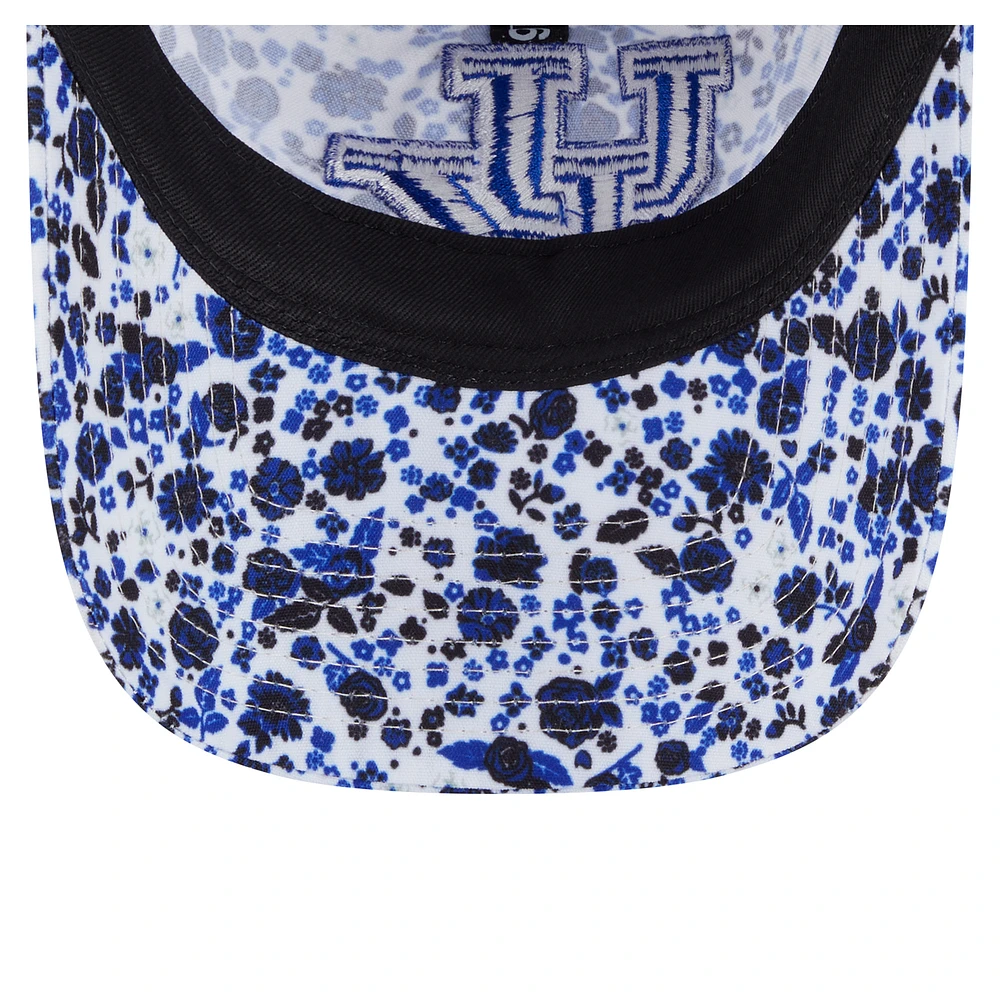 Casquette ajustable New Era blanche Kentucky Wildcats Blooming 9TWENTY pour femme
