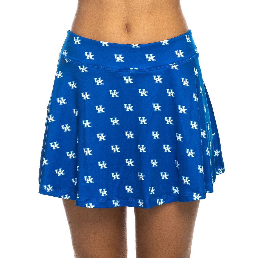 Jupe-short fluide à imprimé intégral ZooZatz Royal Kentucky Wildcats pour femme