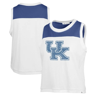 Débardeur blanc '47 pour femmes Kentucky Wildcats Premier Zoey à la taille