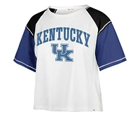 T-shirt court Serenity Gia des Kentucky Wildcats '47 pour femme, blanc