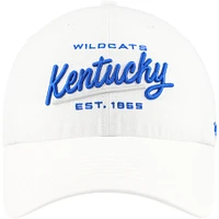 Casquette ajustable Sidney Clean Up '47 blanche des Wildcats du Kentucky pour femmes