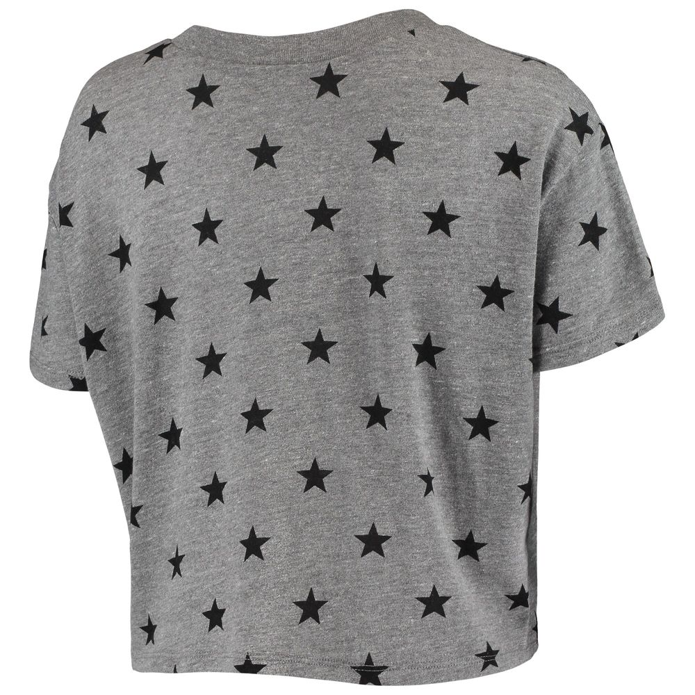 Women's Alternative Apparel Gray Kentucky Wildcats Headliner Stars Cropped Tri-Blend T-Shirt