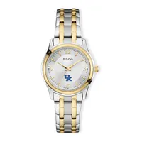 Kentucky Wildcats Bulova Women's Classic Two-Tone Round Watch - Silver/Gold