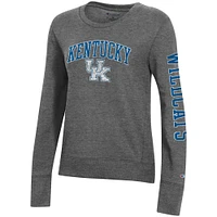 Chandail en molleton Champion anthracite chiné Kentucky Wildcats University 2.0 pour femme