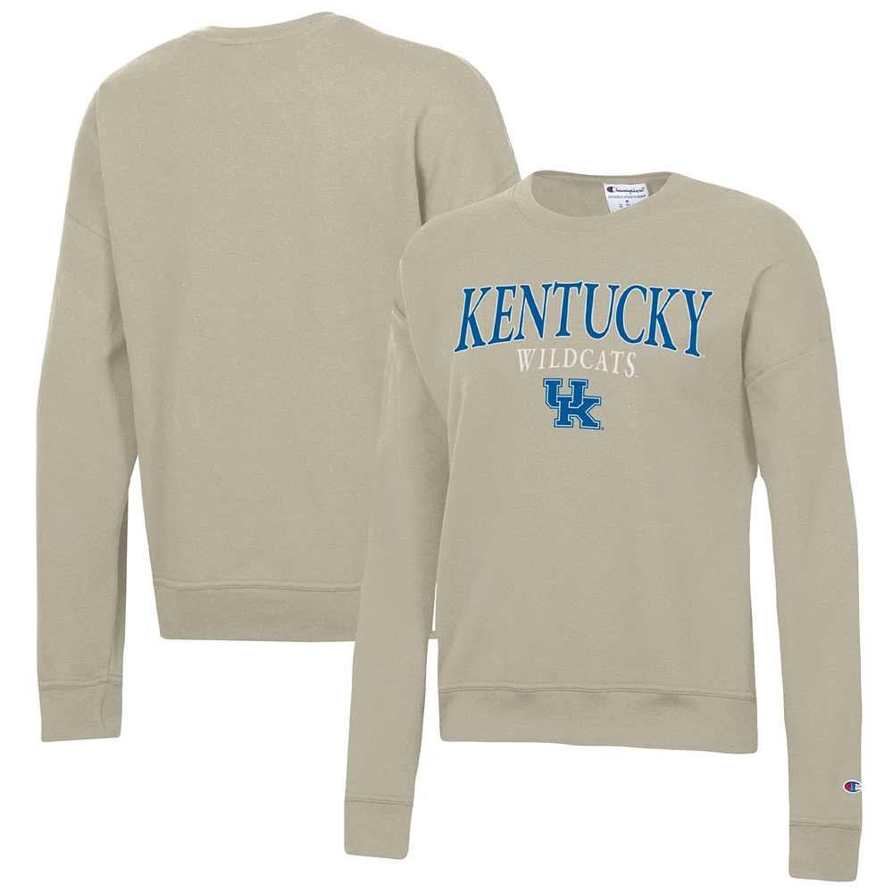 Sweat-shirt à enfiler Powerblend des Wildcats du Kentucky Champion Tan pour femme