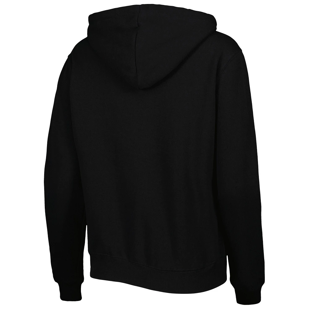 Women's Colosseum Black Kentucky Wildcats Arch & Logo Pullover Hoodie