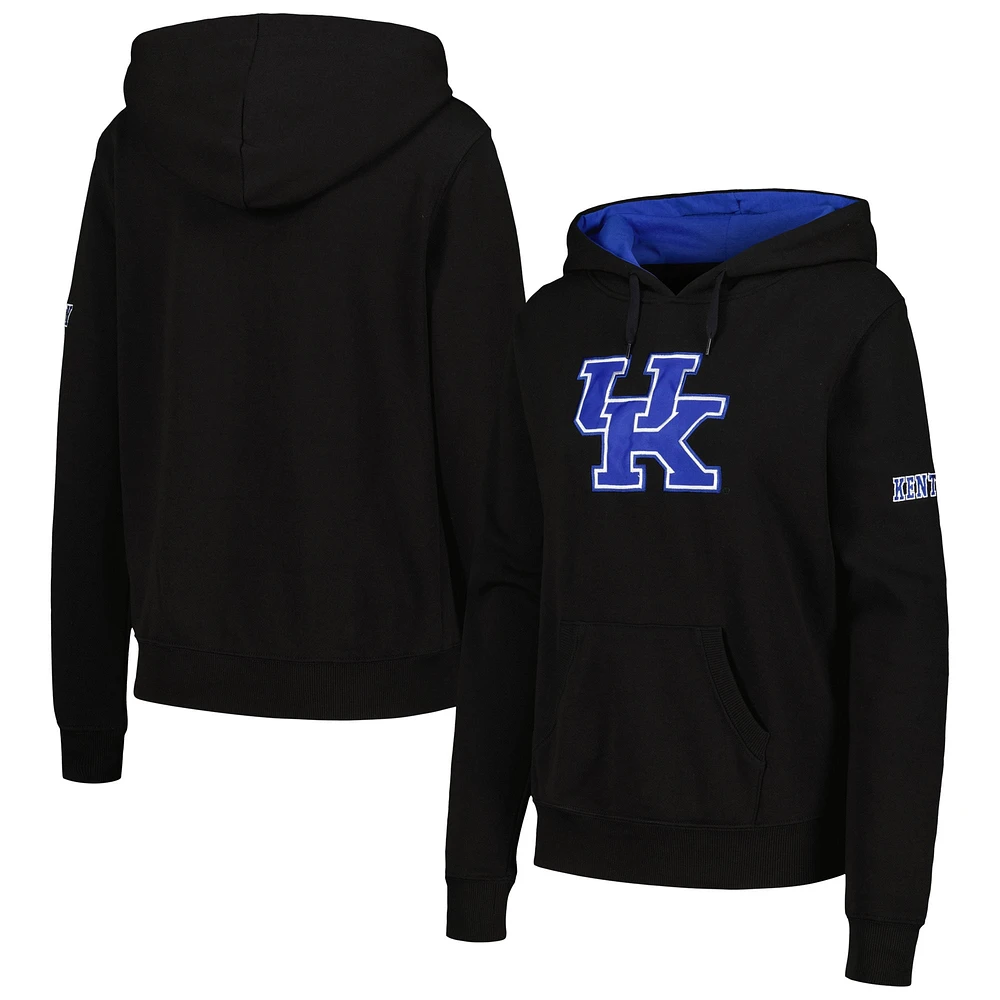 Sweat à capuche avec grand logo Colosseum pour femmes, Kentucky Wildcats, noir