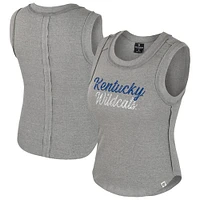 Women's Colosseum Heather Gray Kentucky Wildcats Beach You Ribbed Tank Top