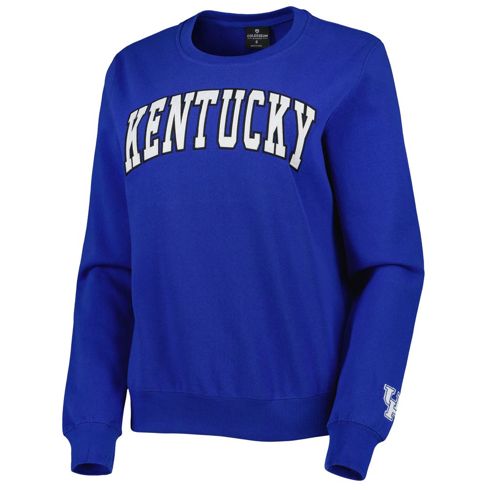 Women's Colosseum Royal Kentucky Wildcats Campanile Pullover Sweatshirt