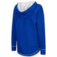 Women's Colosseum Royal Kentucky Wildcats Tunic Pullover V-Neck Hoodie