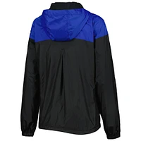 Women's Columbia Black/Royal Kentucky Wildcats Flash Forward Full-Zip Hoodie Windbreaker Jacket