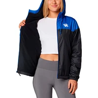 Women's Columbia Royal/Black Kentucky Wildcats Flash Forward Full-Zip Hoodie Windbreaker Jacket