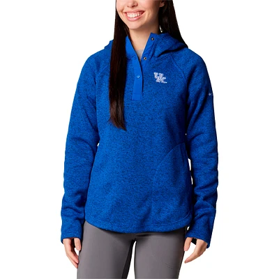 Women's Columbia Royal Kentucky Wildcats Sweater Weather Fleece Lined Pullover Hoodie