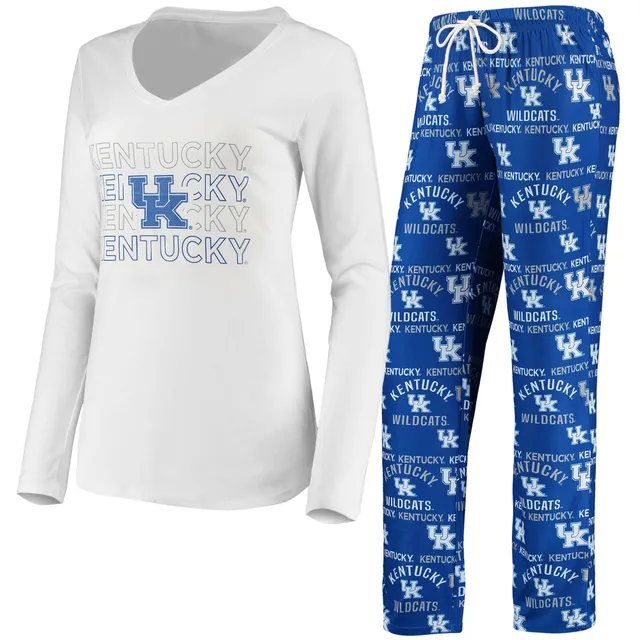 New York Mets Concepts Sport Women's Flagship Long Sleeve V-Neck T-Shirt &  Pants Sleep Set - White/Royal