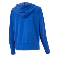 Concepts Sport Royal Kentucky Wildcats Volley T-shirt à capuche manches longues pour femme