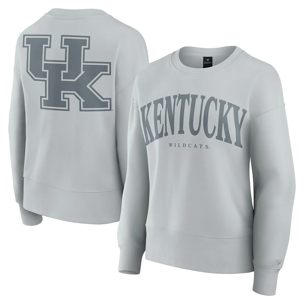 Sweat-shirt en polaire super doux pour femme Fanatics Grey Kentucky Wildcats