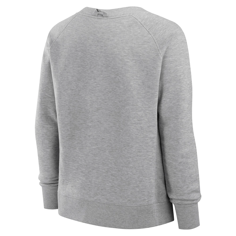 Sweat-shirt en polaire pour femme Fanatics Heather Gray Kentucky Wildcats Training Camp Hit Hard