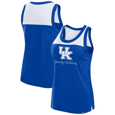 Débardeur color block Fanatics Royal Kentucky Wildcats Crosley pour femmes