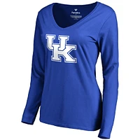Women's Fanatics Royal Kentucky Wildcats Primary Logo Long Sleeve T-Shirt