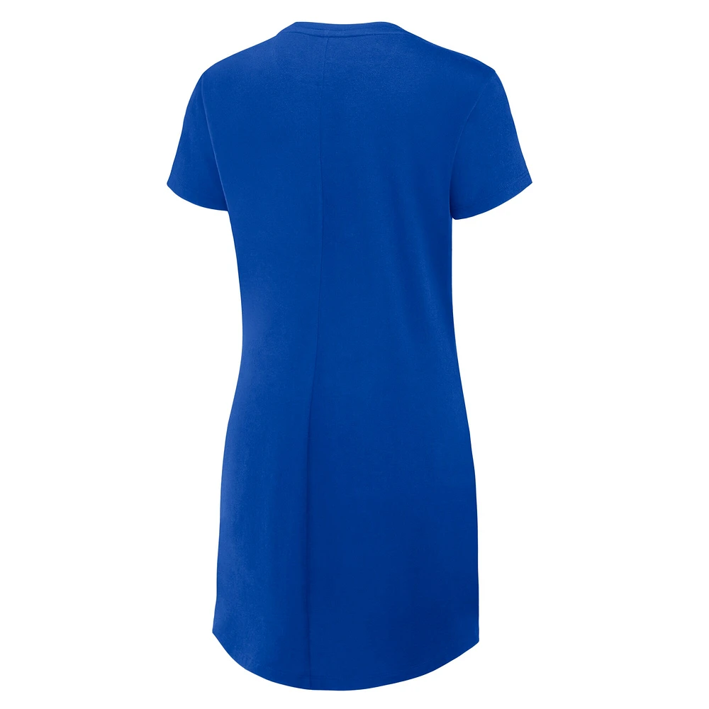 Robe t-shirt drapée froncée Fanatics Royal Kentucky Wildcats pour femme