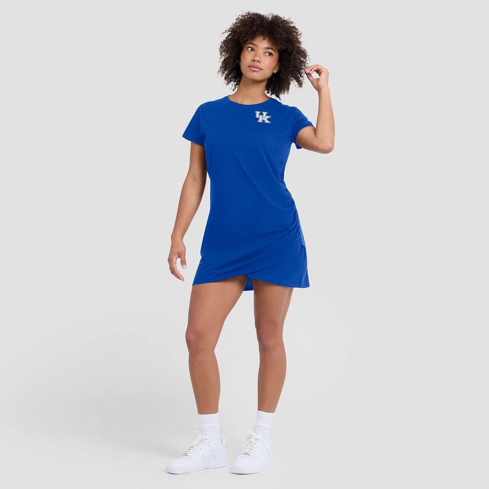 Robe t-shirt drapée froncée Fanatics Royal Kentucky Wildcats pour femme