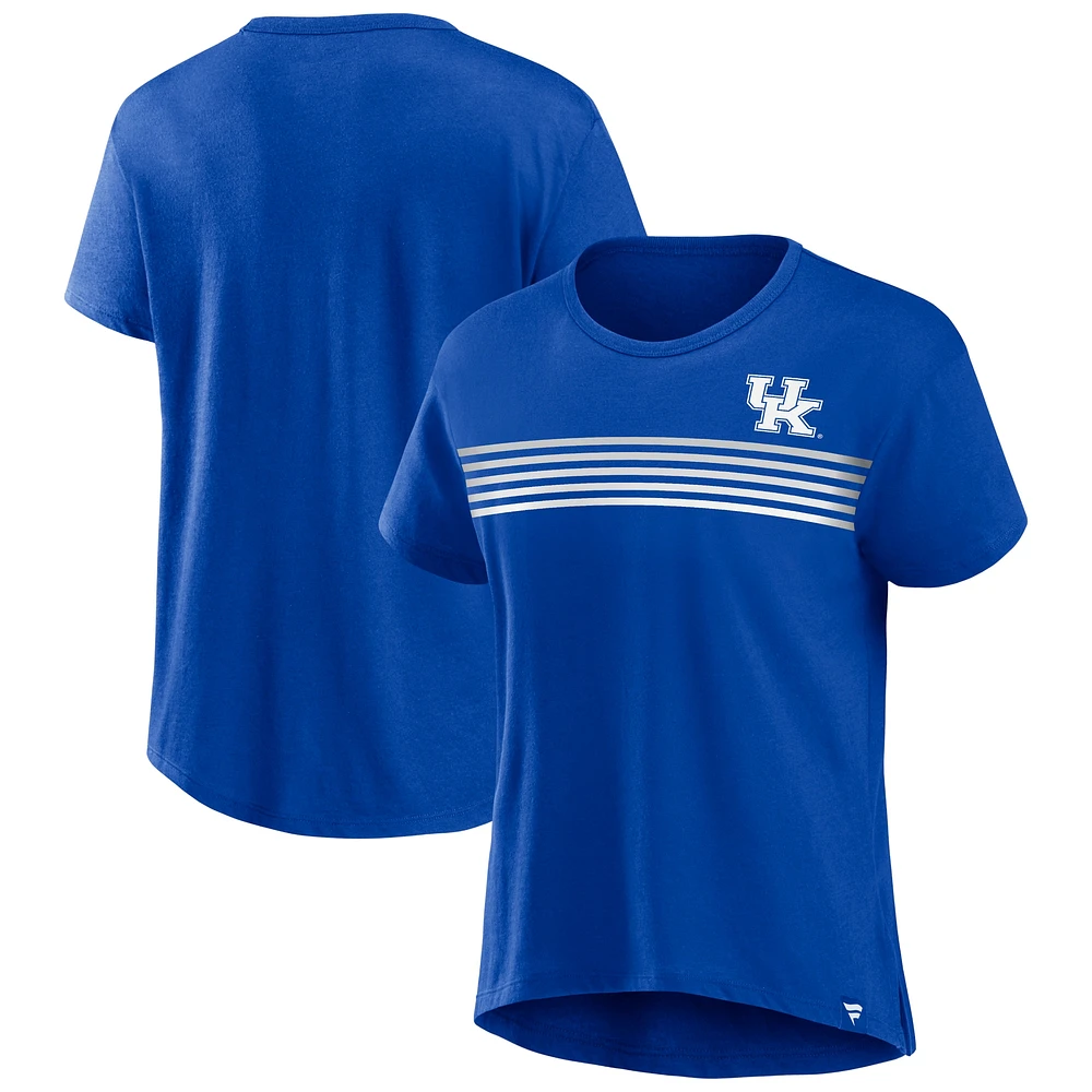 T-shirt coupe-cravate Fanatics Royal Kentucky Wildcats pour femmes