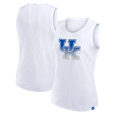 Women's Fanatics White Kentucky Wildcats Activate Slub Tank Top