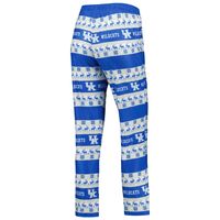 Women's FOCO Royal Kentucky Wildcats Ugly Long Sleeve T-Shirt & Pajama Pants Sleep Set