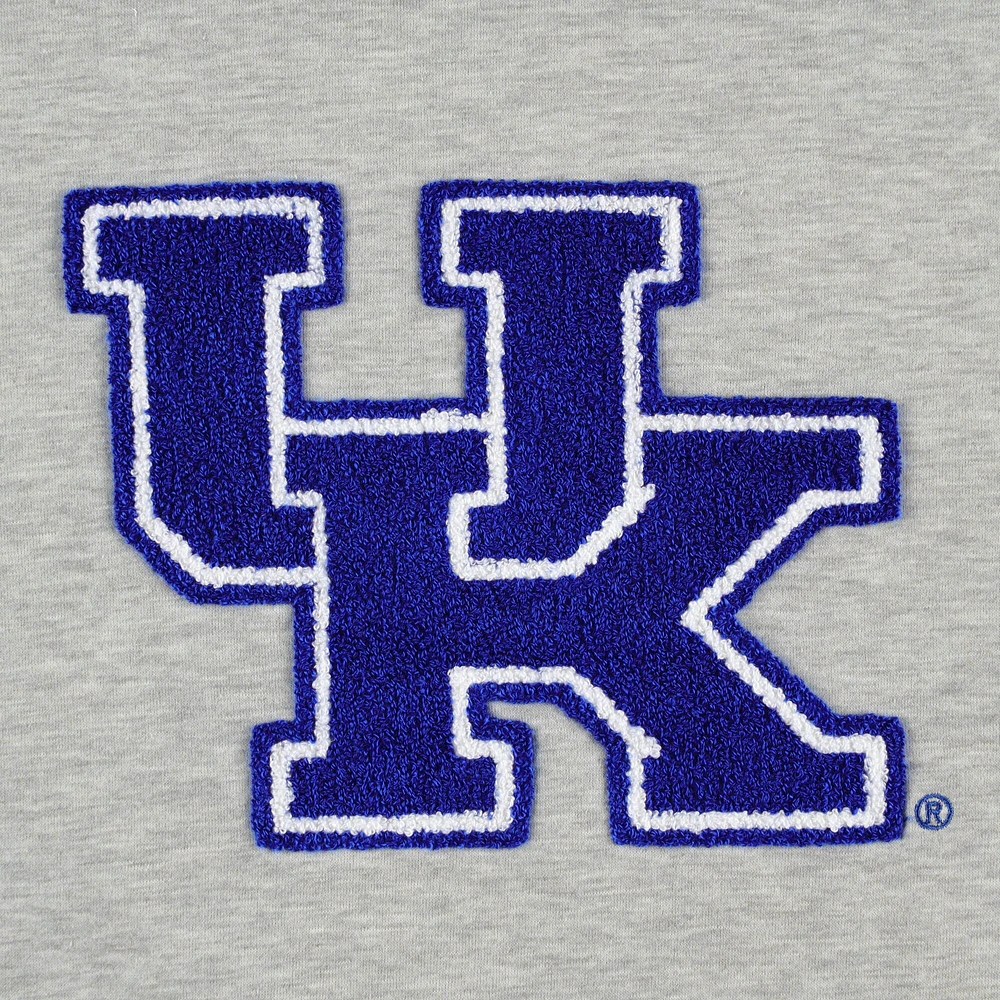 Women's Gameday Couture Ash Kentucky Wildcats It To Win Sporty Mock Neck Pullover Sweatshirt