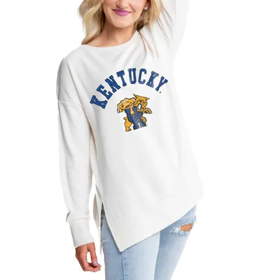 Kentucky Wildcats Gameday Couture Women's Side Split Pullover Top - Cream