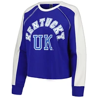 Sweat court Gameday Couture Royal Kentucky Wildcats Blindside Raglan pour femme