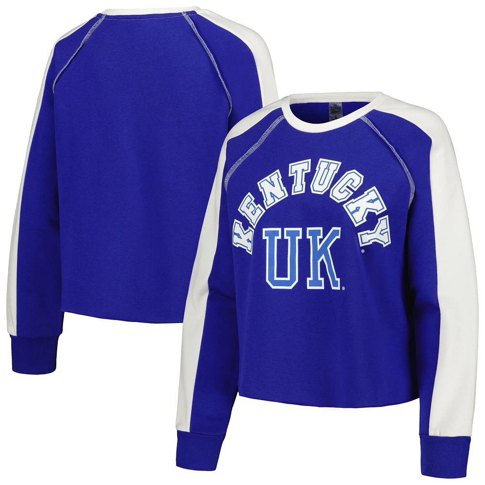 Sweat court Gameday Couture Royal Kentucky Wildcats Blindside Raglan pour femme