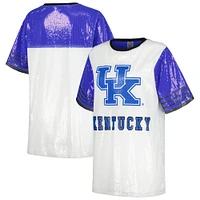 Robe chic en jersey à sequins blanc Kentucky Wildcats Gameday Couture pour femmes