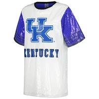 Robe chic en jersey à sequins blanc Kentucky Wildcats Gameday Couture pour femmes