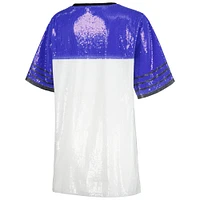 Robe chic en jersey à sequins blanc Kentucky Wildcats Gameday Couture pour femmes