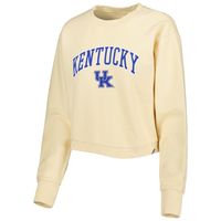 Women's League Collegiate Wear Cream Kentucky Wildcats Classic Campus Corded Timber Sweatshirt