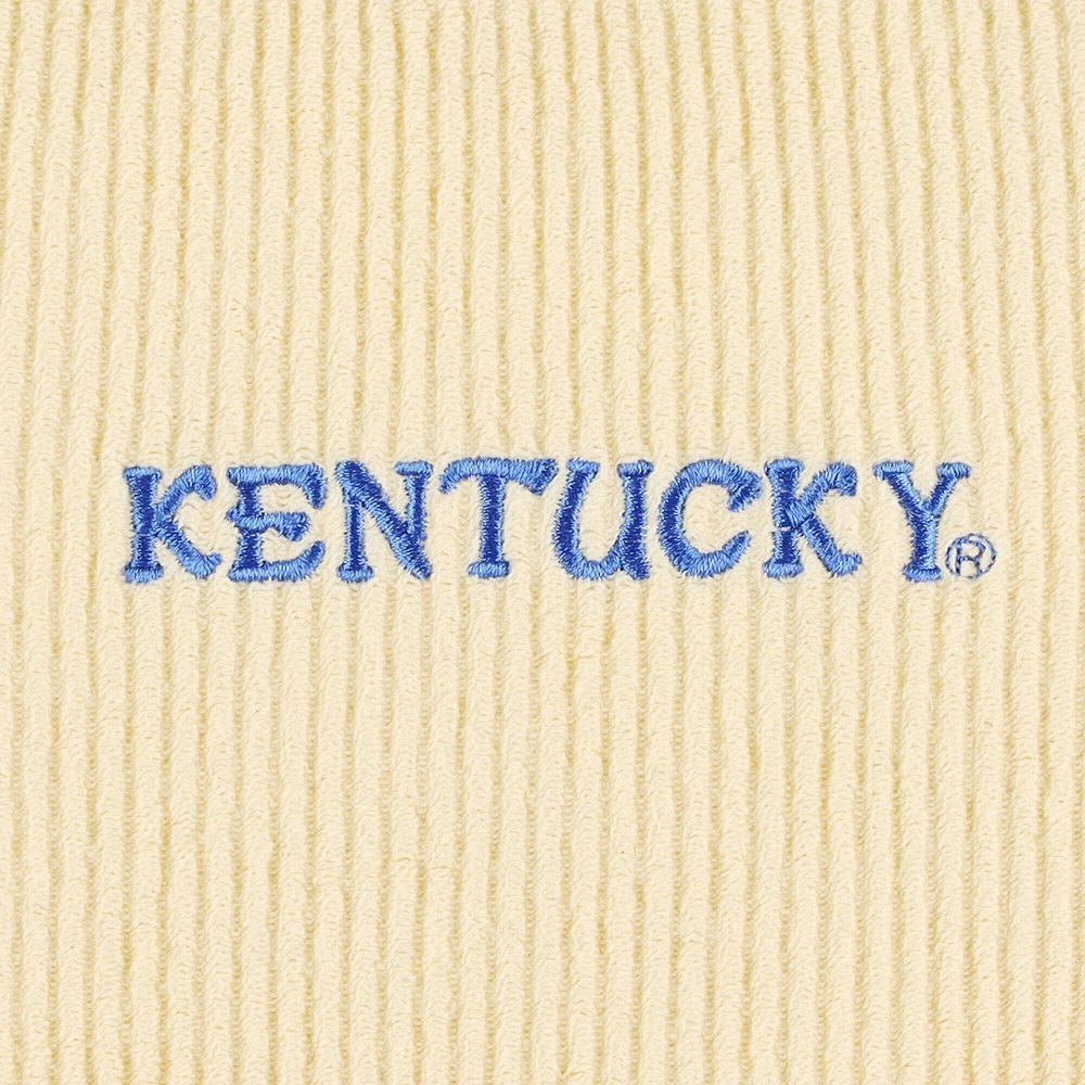 Women's League Collegiate Wear Cream Kentucky Wildcats Timber Cropped Pullover Sweatshirt