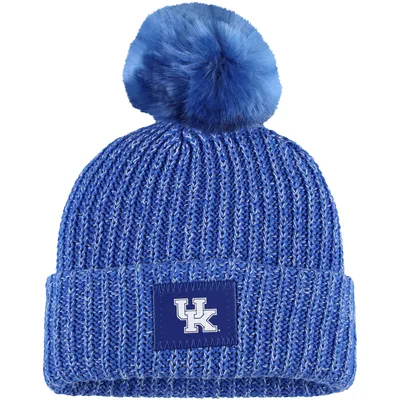 Bonnet en tricot à revers Love Your Melon Royal Kentucky Wildcats pour femme avec pompon