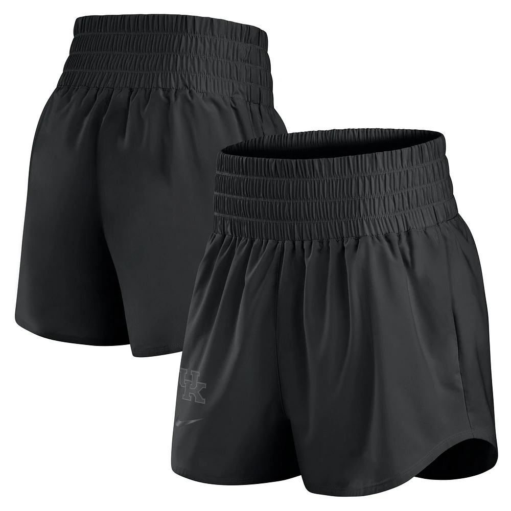 Women's Nike Black Kentucky Wildcats Performance One High-Rise Shorts