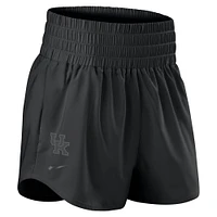 Women's Nike Black Kentucky Wildcats Performance One High-Rise Shorts