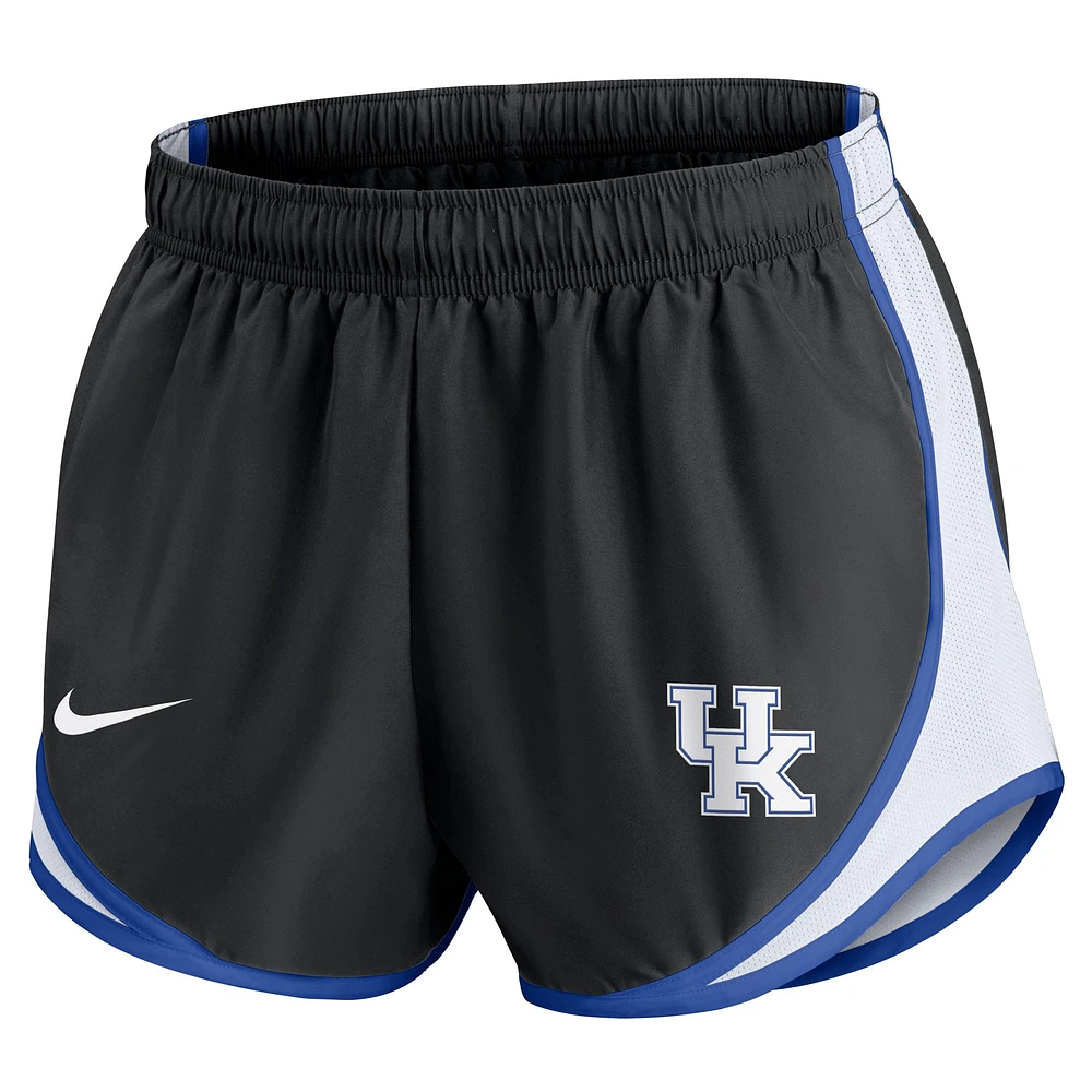 Women's Nike Black Kentucky Wildcats Spring Break Tempo Performance Shorts