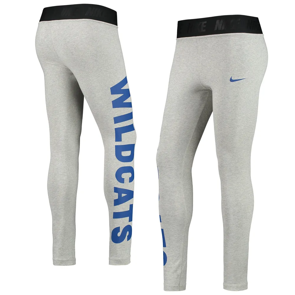 Lids Kentucky Wildcats Nike Women's High-Waisted Tri-Blend Leggings -  Heathered Gray