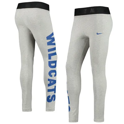 Kentucky Wildcats Nike Women's High-Waisted Tri-Blend Leggings - Heathered Gray