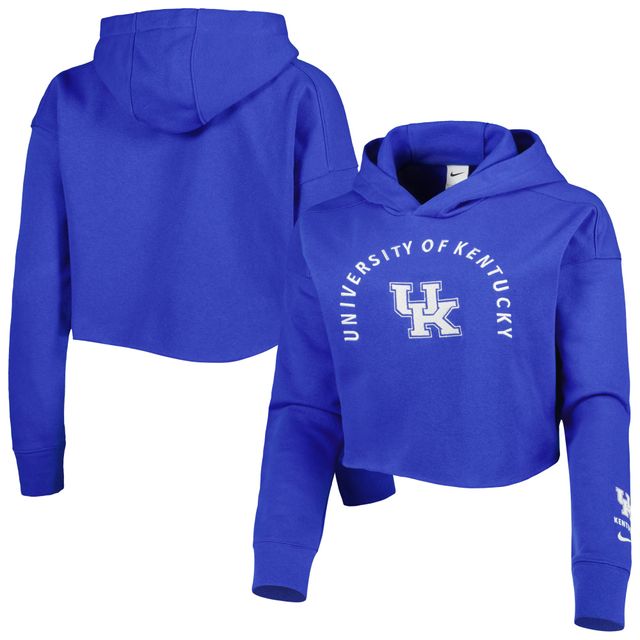 Sweat à capuche court Nike Kentucky Wildcats 2-Hit pour femme