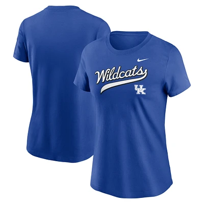 Women's Nike Royal Kentucky Wildcats Local Script T-Shirt